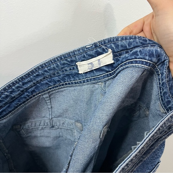 Free People Colette indigo Blue Flare Wide-Leg Jeans size 31 - Picture 7 of 11